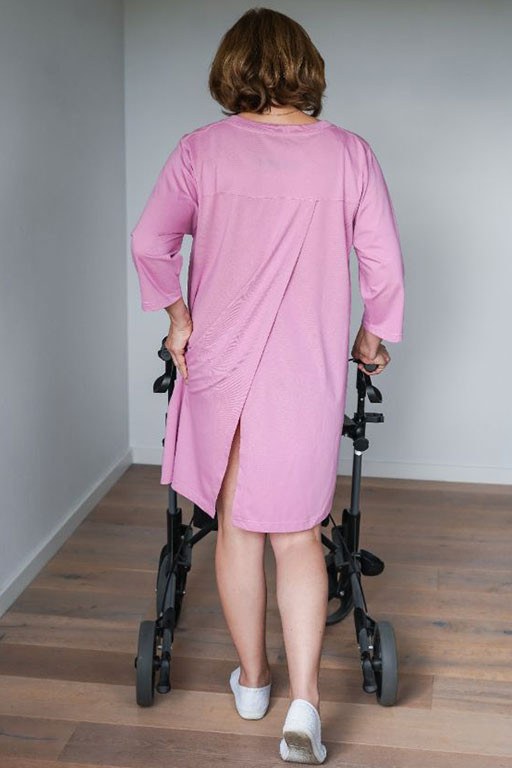 adaptive clothing women long shirt night gown hospital gown