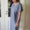 adaptive clothing women long shirt night gown hospital gown