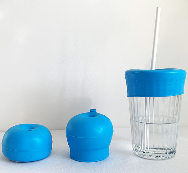 SPILL-PROOF SILICONE SIPPY Cup Lid With Straw Hole Straw Cup Cover Mason  Jar $4.85 - PicClick AU