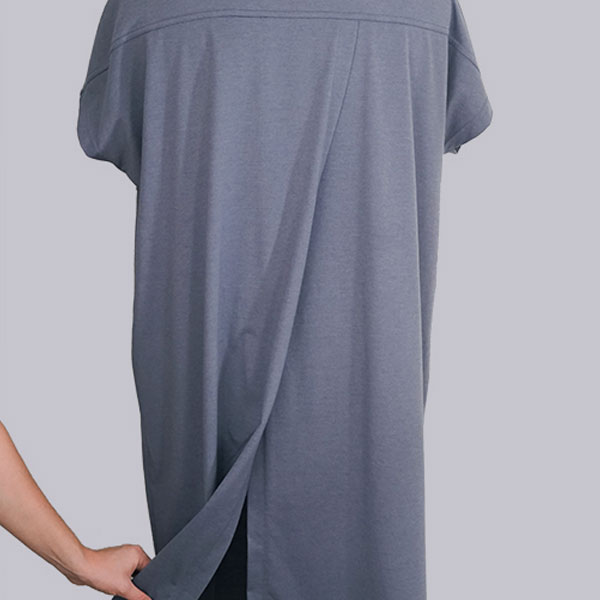 adaptive clothing open back design long shirt night gown hospital gown